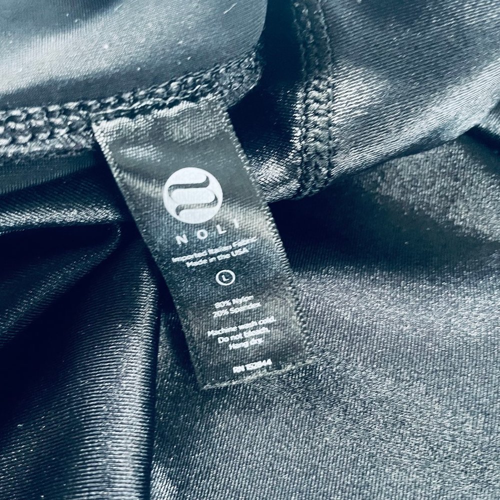 NWOT NOLI Liquid Black Gloss Leggings - Picture 9 of 12